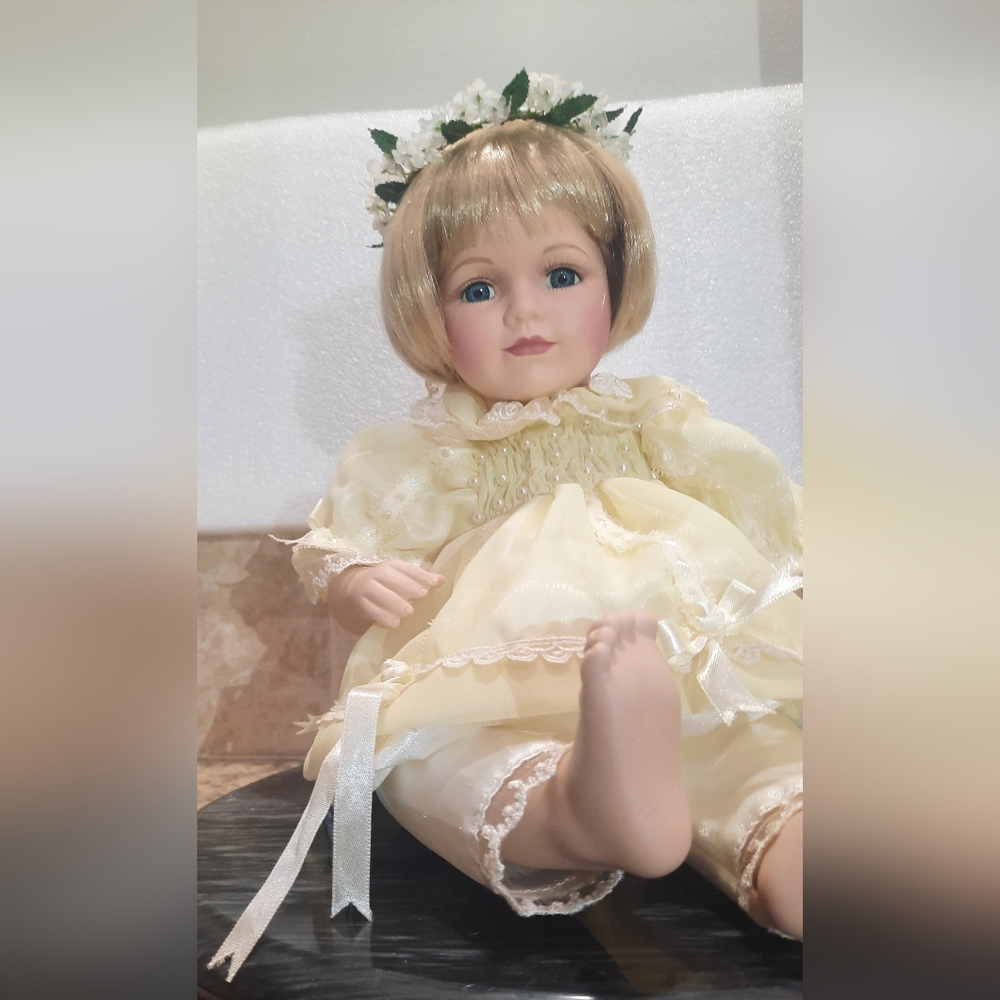 Butterfly Kisses Porcelain Doll